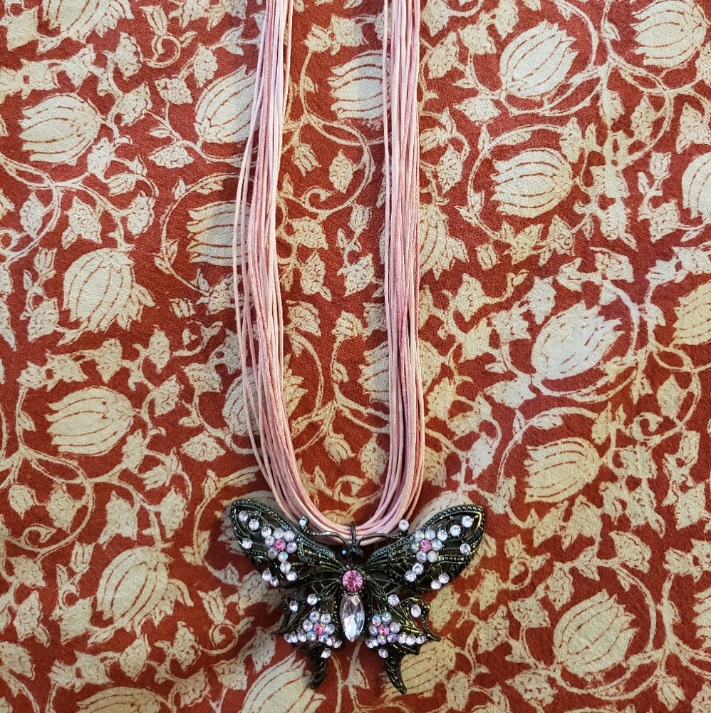 Butterfly Rope Necklace